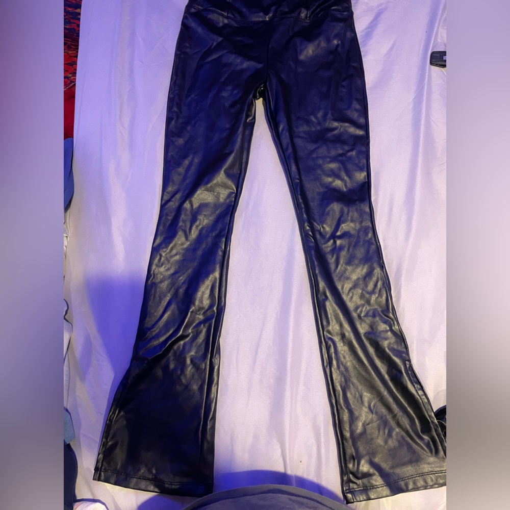faux leather pants